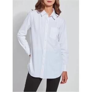 NEW! LYSSE 'Schiffer' Button Down in WHITE (M)
